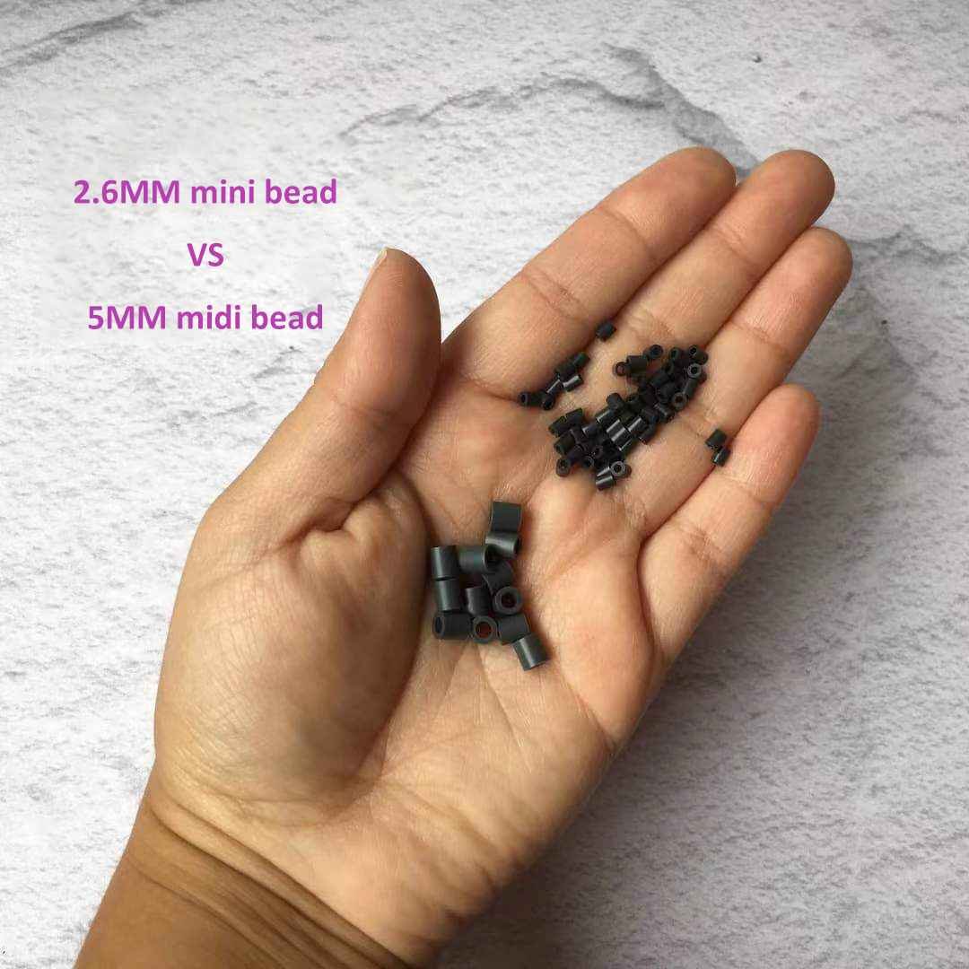 Bolsa Hama Beads Midi 5mm Midi Perler Creatividad Color Gris Mate